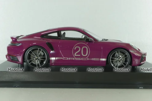 Porsche 911 (992) Turbo S Sport Design Paket, 2021, red, 155069172, Minichamps 1:18