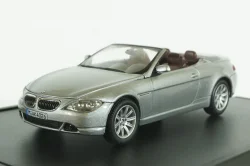 BMW 645 Cabrio (E64) 2003, grey, 80420153435, Kyosho 1:43