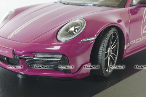 Porsche 911 (992) Turbo S Sport Design Paket, 2021, red, 155069172, Minichamps 1:18