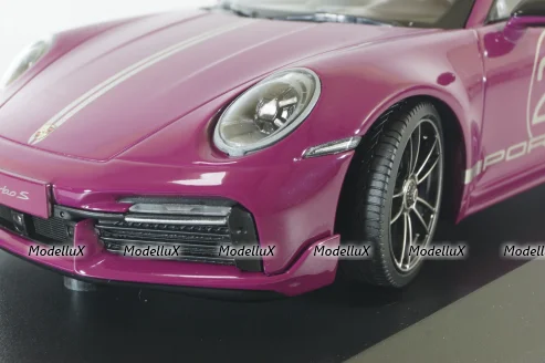 Porsche 911 (992) Turbo S Sport Design Paket, 2021, red, 155069172, Minichamps 1:18