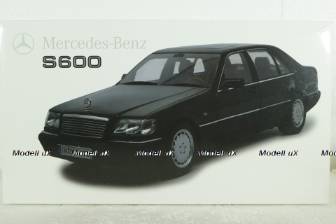 Mercedes S600 (W140), 1994 black, MM140BL, Mission Model 1:18