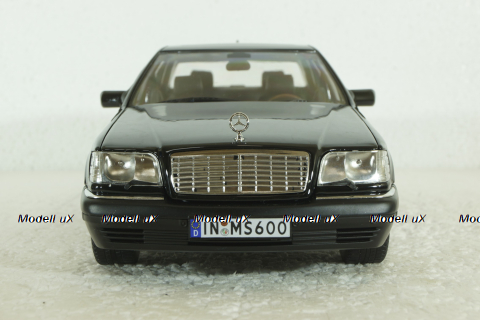 Mercedes S600 (W140), 1994 black, MM140BL, Mission Model 1:18