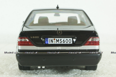 Mercedes S600 (W140), 1994 black, MM140BL, Mission Model 1:18