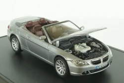 BMW 645 Cabrio (E64) 2003, grey, 80420153435, Kyosho 1:43