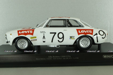 Alfa Romeo GTA 1300 Junior SPA 24H 1971, Rubens/Van Rryn, 155711279, Minichamps 1:18