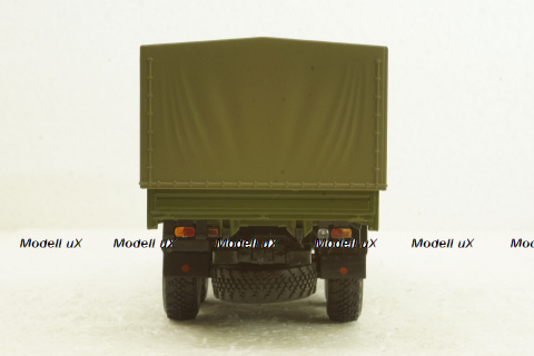 Камаз-53501 с тентом, серый/зеленый, АвтоИстория 1:43