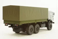 Камаз-53501 с тентом, серый/зеленый, АвтоИстория 1:43