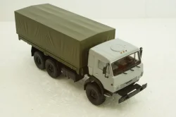 Камаз-53501 с тентом, серый/зеленый, АвтоИстория 1:43