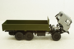 Камаз-53501 с тентом, серый/зеленый, АвтоИстория 1:43