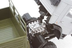 Камаз-53501 с тентом, серый/зеленый, АвтоИстория 1:43