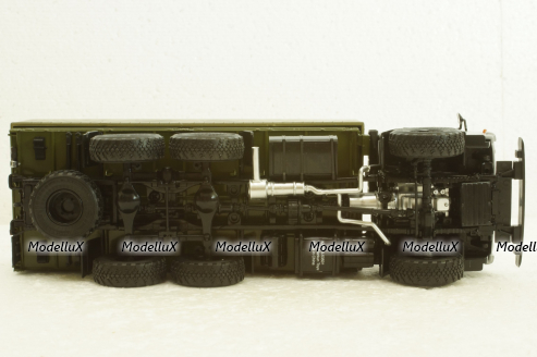Камаз-53501 с тентом, серый/зеленый, АвтоИстория 1:43