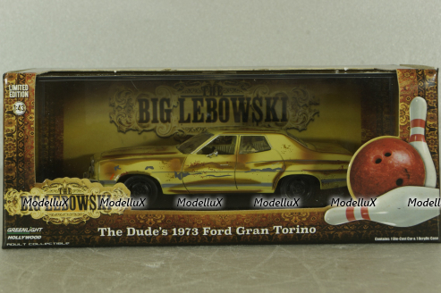 Ford Grand Torino The Dude's 1973 from movie Big Lebowski, 86495, Greenlight 1:43