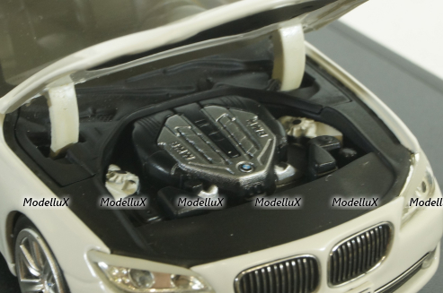 BMW 750Li (F02) 2009, white, 80420445201, Minichamps 1:43