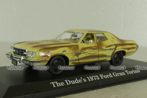 Ford Grand Torino The Dude's 1973 from movie Big Lebowski, 86495, Greenlight 1:43