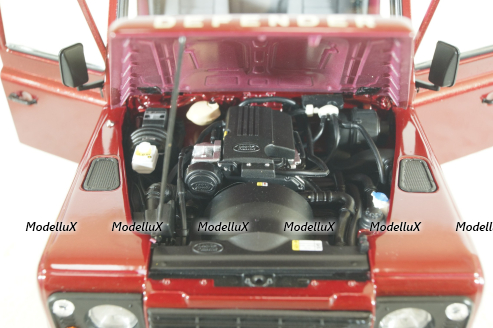 Land Rover Defender 110, red, Century Dragon 1:18