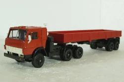 Камаз-5410, с полуприцепом красный,Элекон 1:43