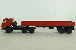 Камаз-5410, с полуприцепом красный,Элекон 1:43