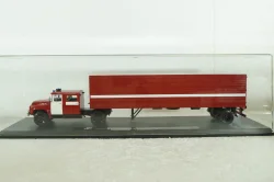 Зил-130 с п/полуприцем ОДАЗ-9958 пожарный, передвижная дымокамера, 1991г., TruckTyr 1:43