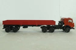 Камаз-5410, с полуприцепом красный,Элекон 1:43