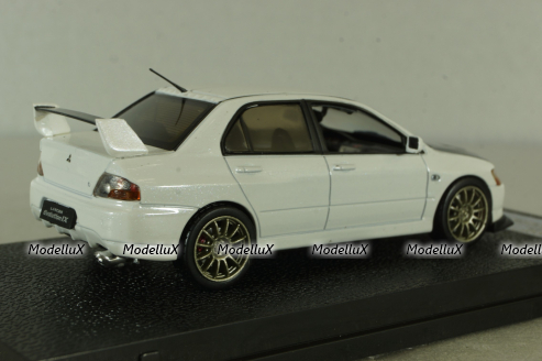 Mitsubishi Lancer Evolution IX 2005, white, 29371, Vitesse 1:43