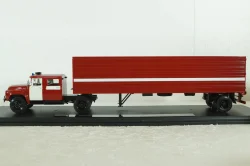 Зил-130 с п/полуприцем ОДАЗ-9958 пожарный, передвижная дымокамера, 1991г., TruckTyr 1:43
