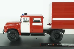 Зил-130 с п/полуприцем ОДАЗ-9958 пожарный, передвижная дымокамера, 1991г., TruckTyr 1:43