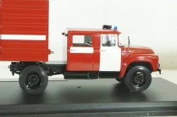 Зил-130 с п/полуприцем ОДАЗ-9958 пожарный, передвижная дымокамера, 1991г., TruckTyr 1:43