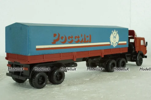 Камаз-5410 с полуприцепом с тентом , Элекон  1:43