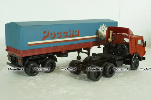 Камаз-5410 с полуприцепом с тентом , Элекон  1:43
