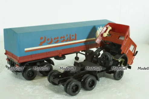 Камаз-5410 с полуприцепом с тентом , Элекон  1:43