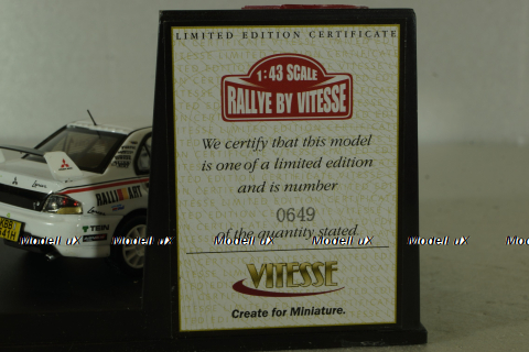 Mitsubishi Lancer Evolution IX #1 Champion African Rally 2008, H.Miyoshi/H.Ichino, 43404, Vitesse 1:43