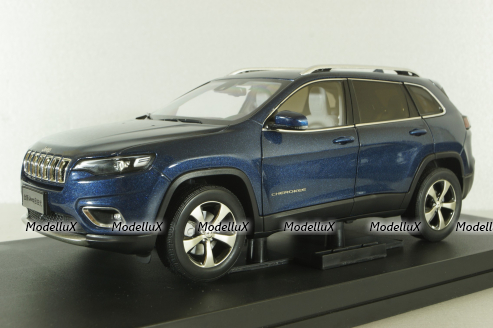Jeep Cherokee 2019, blue, Paudi 1:18