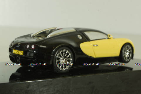 Bugatti EB 16,4 Veyron 2000, 50904, black/yellow, Autoart 1:43