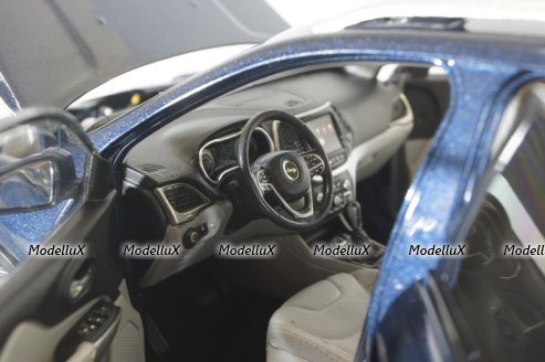 Jeep Cherokee 2019, blue, Paudi 1:18