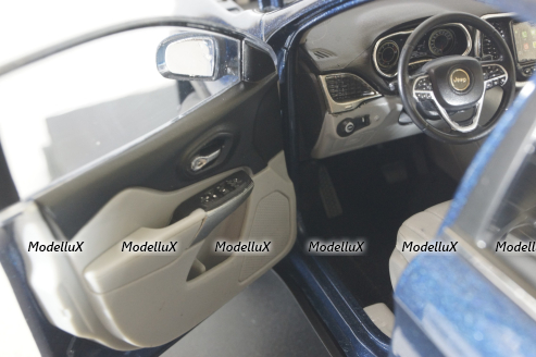 Jeep Cherokee 2019, blue, Paudi 1:18