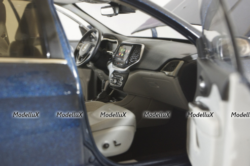 Jeep Cherokee 2019, blue, Paudi 1:18