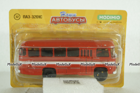 Паз-3201С, пожарный,  Наши Автобусы №32, 1:43