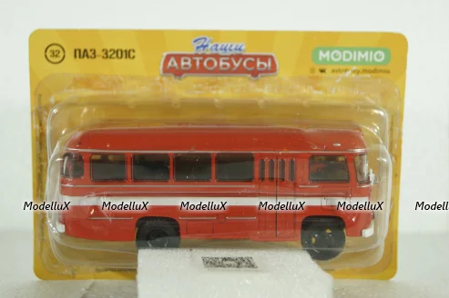 Паз-3201С, пожарный,  Наши Автобусы №32, 1:43
