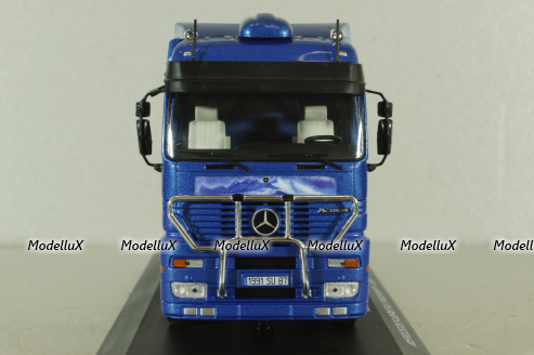Mercedes Actros MP1 1998, blue, Truck Tuning Collection #10, Hachette 1:43