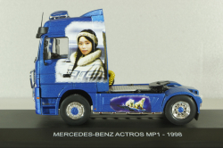Mercedes Actros MP1 1998, blue, Truck Tuning Collection #10, Hachette 1:43