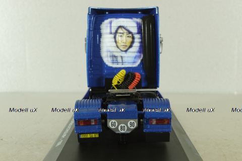 Mercedes Actros MP1 1998, blue, Truck Tuning Collection #10, Hachette 1:43