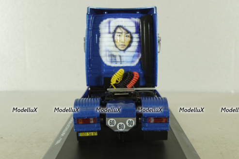 Mercedes Actros MP1 1998, blue, Truck Tuning Collection #10, Hachette 1:43