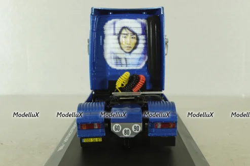 Mercedes Actros MP1 1998, blue, Truck Tuning Collection #10, Hachette 1:43