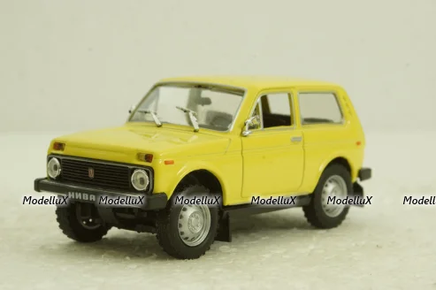 ВАЗ-2121 Нива, желтая, lada 1600, Автолегенды СССР №12, DeAgostini 1:43