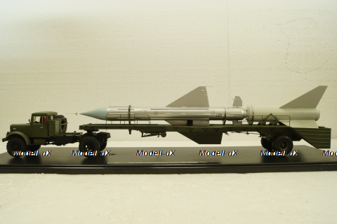 Маз-502В с Транспортером ракеты ЗРК "Даль" 1958г.,  TruckTyr 1:43