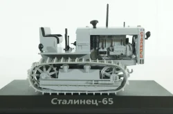 Сталинец-65 трактор, 1937, серый, ТРАКТОРЫ история,люди,машины (Hachette) №5 1:43