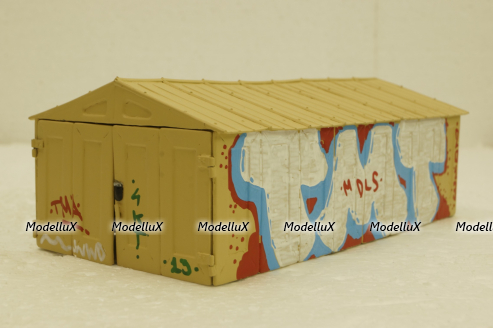 Гараж Л ДК-2В (Мариупольский), c графити TMT Models 1:43