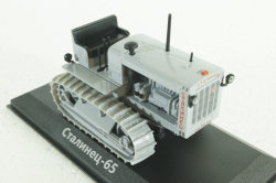 Сталинец-65 трактор, 1937, серый, ТРАКТОРЫ история,люди,машины (Hachette) №5 1:43