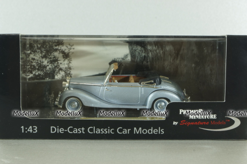 Mercedes 170S Cabriolet (open) 1950, light blue, 43709, Signature Model 1:43 