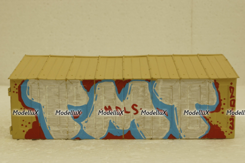 Гараж Л ДК-2В (Мариупольский), c графити TMT Models 1:43